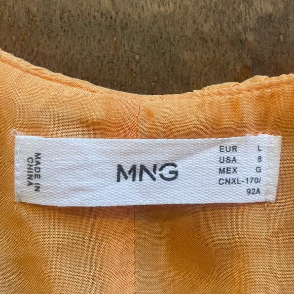 MANGO - PUFF SLEEVE COTTON DRESS - Picture 8 of 8